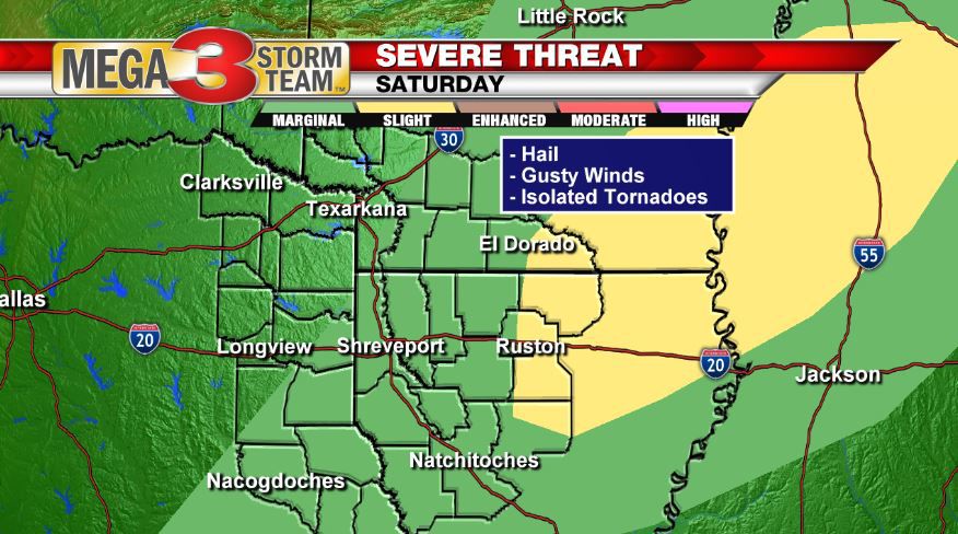 Severe Storm Risk on Saturday